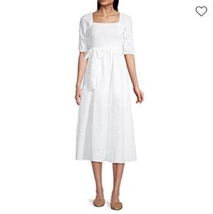 PAYTON and Parker Elbow Puff Sleeve A line Dress